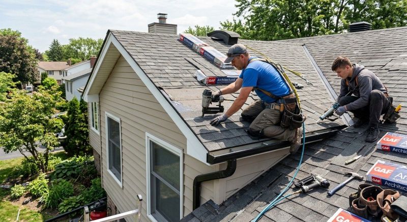 Our team working on Roofing Service projects in Jonesboro, GA