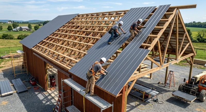 Barn Roof Construction in Jonesboro, GA