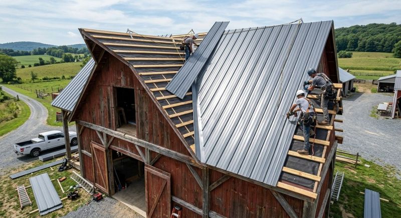 Barn Roof Construction in Jonesboro, GA