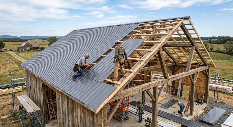 Barn Roof Installation in Jonesboro, GA