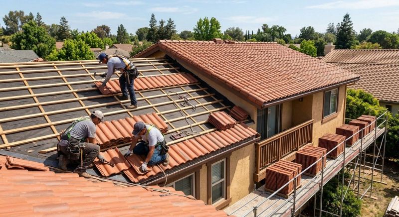 Barrel Tile Roof Installation in Jonesboro, GA