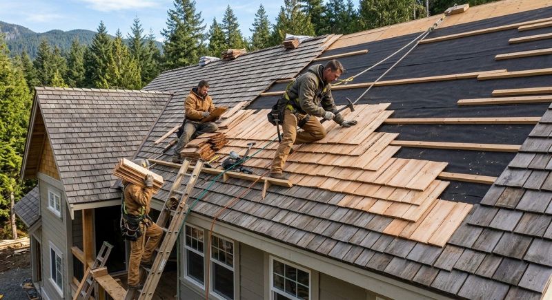 Cedar Roof Installation in Hampton, GA