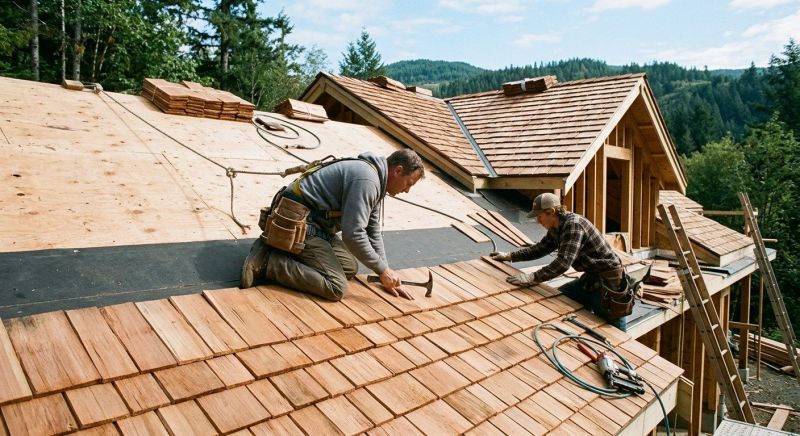 Cedar Roof Installation in Hampton, GA