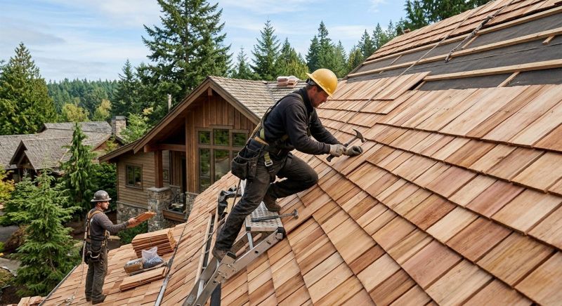 Cedar Roof Installation in Hampton, GA