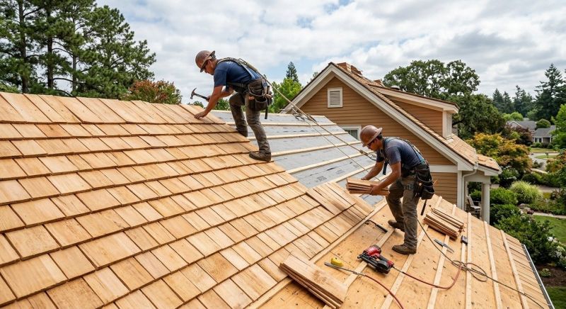 Cedar Roof Installation in Tyrone, GA