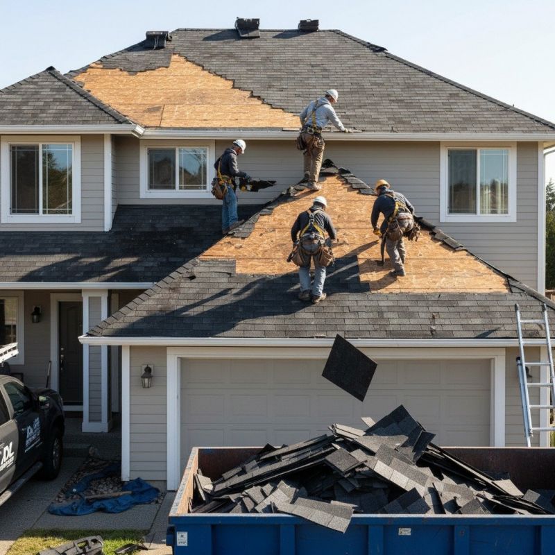 Damaged Roof Replacement in Atlanta, GA
