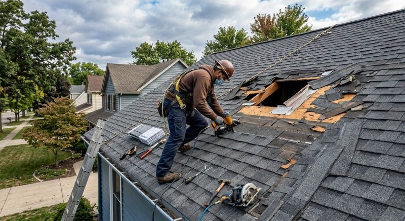 Damaged Roof Replacement in Hampton, GA