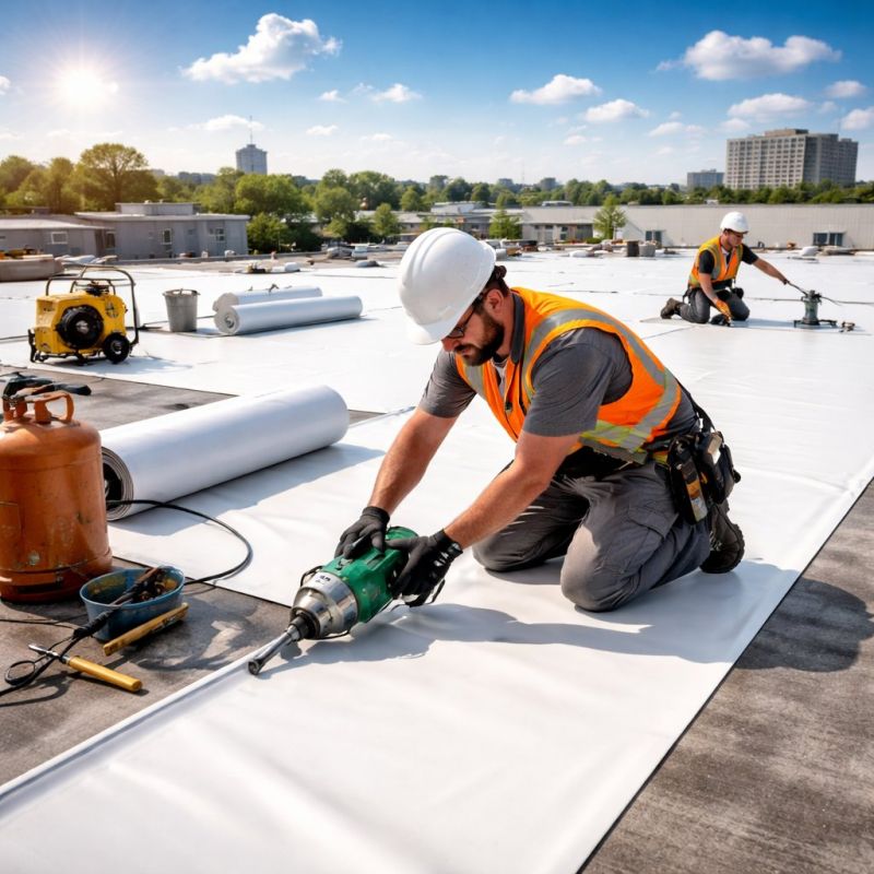 Epdm Roof Installation in Brooks, GA