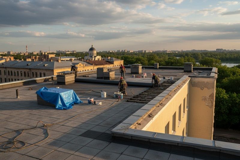 Flat Roof Replacement in Hampton, GA