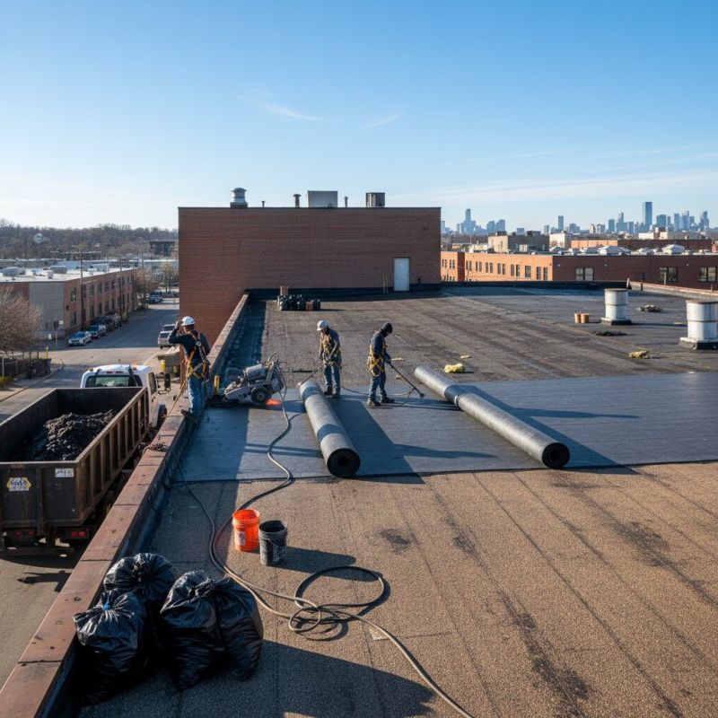 Flat Roof Replacement in Union City, GA