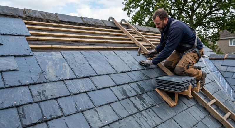Slate Roof Construction in Senoia, GA
