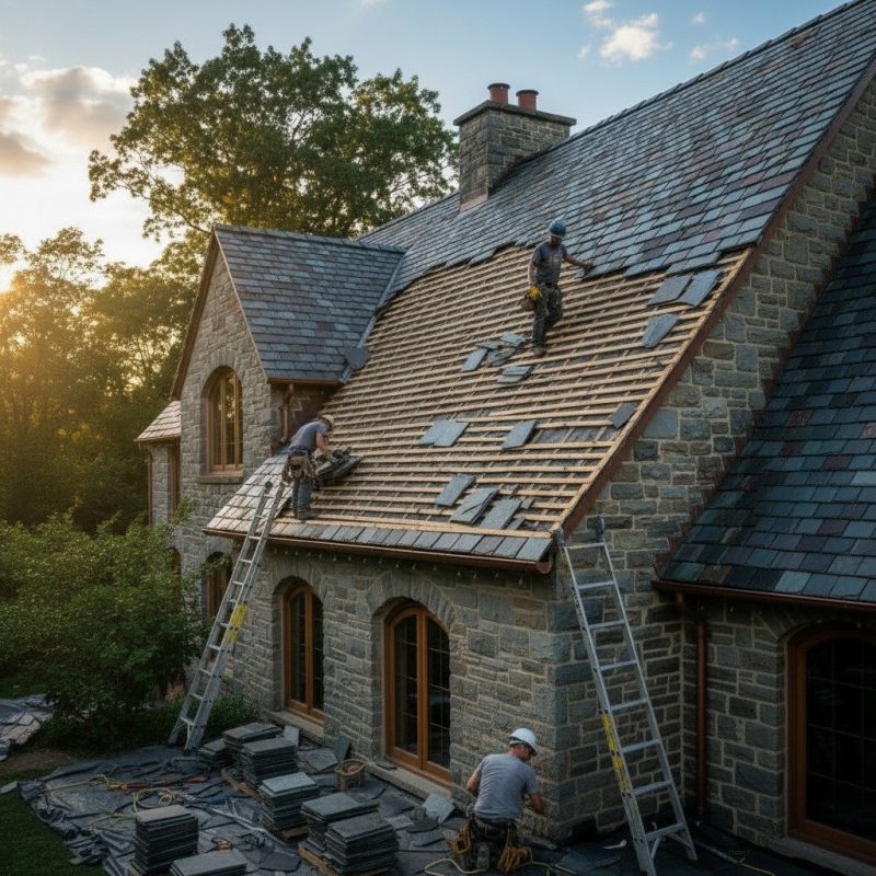 Slate Roof Replacement in Mableton, GA