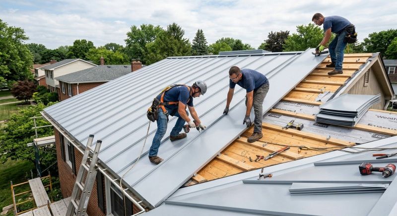 Tin Roof Installation in Tyrone, GA