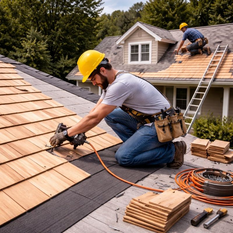 Wood Roofing Installation in Brooks, GA