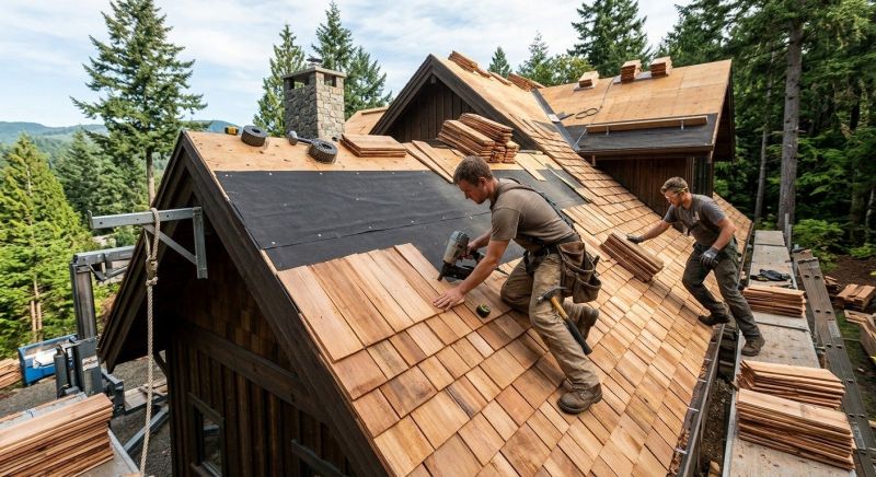 Wood Roofing Installation in Mcdonough, GA
