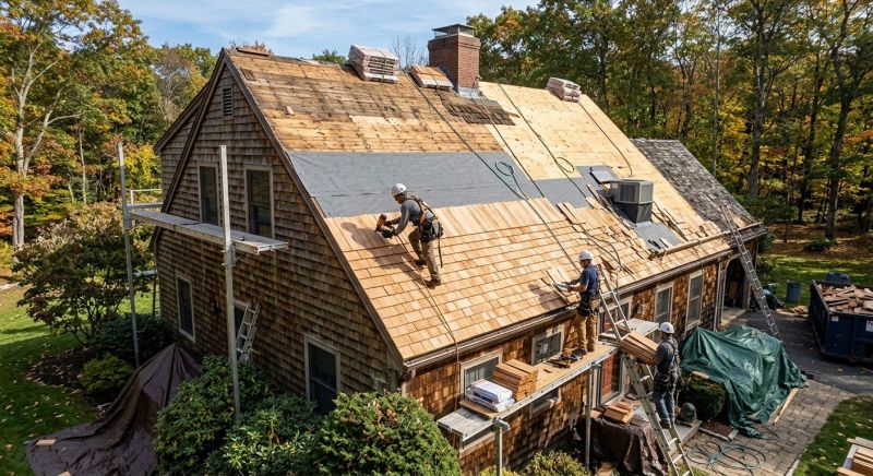 Wood Shingle Roof Replacement in Jonesboro, GA